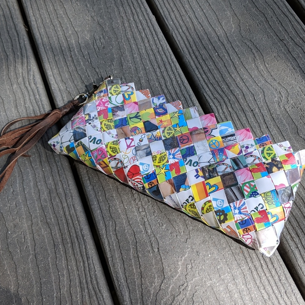 Peace and Love Clutch